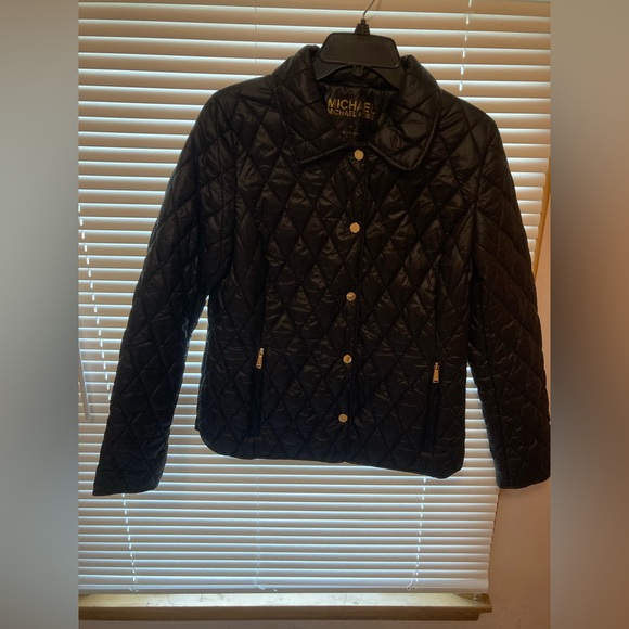 Michael Kors Black Quilted Puffer Jacket - Picture 1 of 2